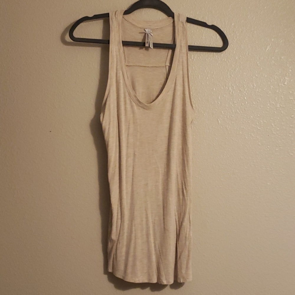 Cream colored racerback tanktop